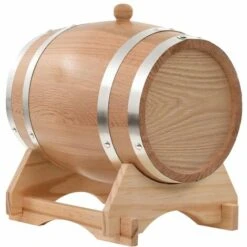 VidaXL Tonneau à Vin Avec Robinet Chêne Massif 6 L -Promos Recuperation Magasin 11603773 3