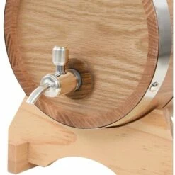 VidaXL Tonneau à Vin Avec Robinet Chêne Massif 6 L -Promos Recuperation Magasin 11603773 5