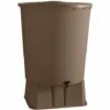 Récupérateur D'eau De Pluie Rond 500 L + Socle + Kit Raccord Chéneau - Taupe - BelliJardin - Taupe