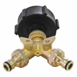 MULTITANKS Sélecteur 2 Voies En Laiton Pour Cuve IBC