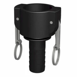 CPP Raccord Camlock Femelle - Male Cannelé Droit En Polypropylène - Ø A: 3/4'' | Ø B: 13mm