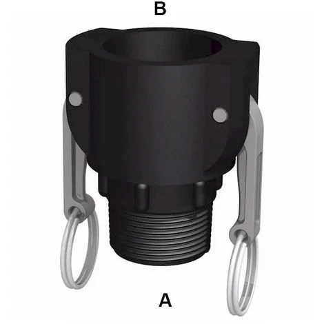 CPP Raccord Camlock Femelle - Fileté Male BSP En Polypropylène - 1/2'' 3 CPP Raccord Camlock Femelle - Fileté Male BSP En Polypropylène - 1/2''