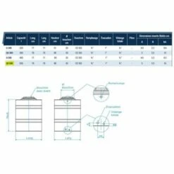 ROTOTEC Réservoir Pe Type Cb 500l Bleu - Bleu -Promos Recuperation Magasin 18122058 5