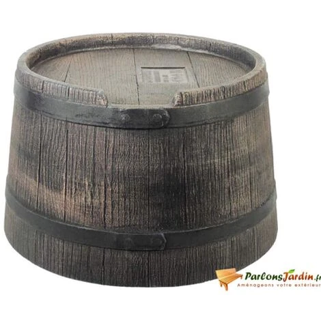 Nature Support De Baril D'eau De Pluie 30,5x58 Cm Marron - Brun 4 Nature Support De Baril D'eau De Pluie 30,5x58 Cm Marron - Brun – Image 2