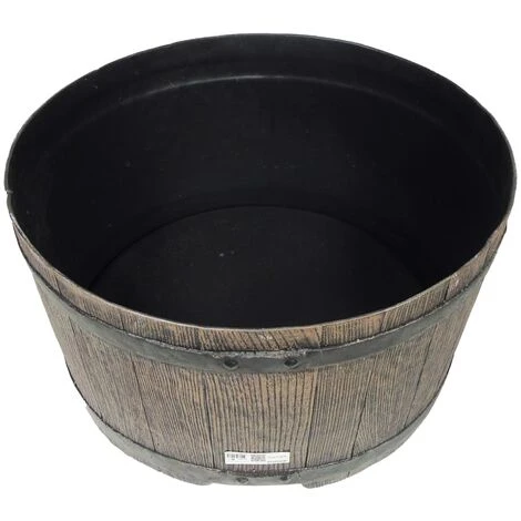 Nature Support De Baril D'eau De Pluie 30,5x58 Cm Marron - Brun 5 Nature Support De Baril D'eau De Pluie 30,5x58 Cm Marron - Brun – Image 3