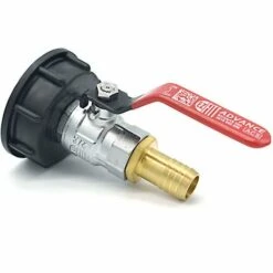 MULTITANKS Raccord S60x6 Avec Robinet En Laiton à Boisseau Sphérique Sortie Cannelée 19mm