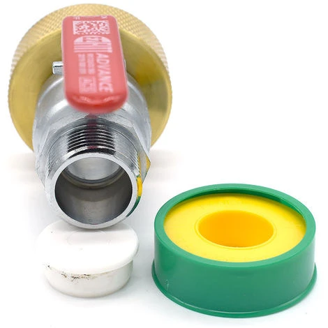 MULTITANKS Raccord S60x6 En Laiton Avec Robinet En Laiton à Boisseau Sphérique Sortie Filetée Male 1'' BSP 26x34 4 MULTITANKS Raccord S60x6 En Laiton Avec Robinet En Laiton à Boisseau Sphérique Sortie Filetée Male 1'' BSP 26x34 – Image 2