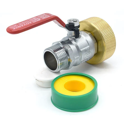 MULTITANKS Raccord S60x6 En Laiton Avec Robinet En Laiton à Boisseau Sphérique Sortie Filetée Male 1'' BSP 26x34 5 MULTITANKS Raccord S60x6 En Laiton Avec Robinet En Laiton à Boisseau Sphérique Sortie Filetée Male 1'' BSP 26x34 – Image 3