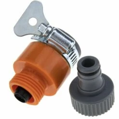 PrimeMatik - Adaptateur De Robinet Sans Filetage Avec Pince Et Prise Rapide -Promos Recuperation Magasin 22652127 4