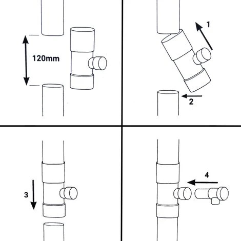 GT MARKET Récupérateur D'eau De Pluie Pour Gouttière 80 Mm 5 GT MARKET Récupérateur D'eau De Pluie Pour Gouttière 80 Mm – Image 3