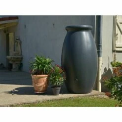 Récupérateur D'eau De Pluie Jarre Toscane 1000 L Anthracite Avec Couvercle Et Robinet - BelliJardin - Anthracite 5 Récupérateur D'eau De Pluie Jarre Toscane 1000 L Anthracite Avec Couvercle Et Robinet - BelliJardin - Anthracite -Promos Recuperation Magasin 27348991 2