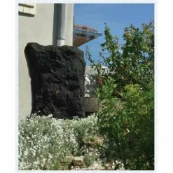 Récupérateur D'eau De Pluie Rocher 300 L Avec Couvercle Clip Et Robinet - BelliJardin - Anthracite -Promos Recuperation Magasin 27348992 2