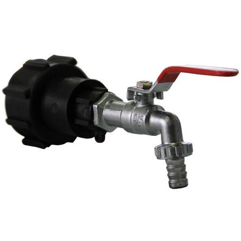 MULTITANKS Raccord S60x6 Polypropylène Avec Robinet Laiton Chromé 25mm - 1'' BSP 3 MULTITANKS Raccord S60x6 Polypropylène Avec Robinet Laiton Chromé 25mm - 1'' BSP