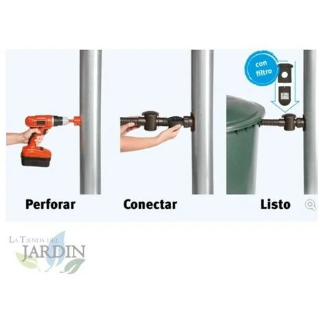 SUINGA Filtre De Descente Rond Pour Tuyaux De 75 à 110 Mm, Sortie 1" 4 SUINGA Filtre De Descente Rond Pour Tuyaux De 75 à 110 Mm, Sortie 1" – Image 2