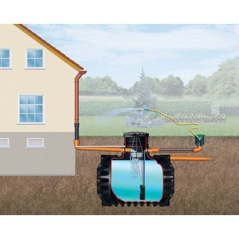 Cuve Récupérateur à Eau à Enterrer 1600 L - 295310 - Graf - Noir 4 Cuve Récupérateur à Eau à Enterrer 1600 L - 295310 - Graf - Noir – Image 2