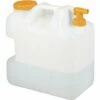 Relaxdays Bidon D’eau Avec Robinet, 25 Litres, Plastique Sans BPA, Couvercle, Poignée, Réservoir, Blanc/orange -Promos Recuperation Magasin 35401036 1