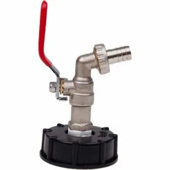 TRIOMPHE 1000L Robinet Recuperateur Eau De Pluie, Adaptateur De Réservoir D'eau 1/2" Double Robinet Recuperateur Eau De Pluie,Robinet En Laiton Fabriqué Filetage Gros 60 Mm (1pc) -Promos Recuperation Magasin 37433873 5