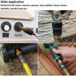 TRIOMPHE Filetage De 3/4 "GHT Fil D'aluminium Tuyau D'aluminium Connecteur Rapide Mâle Et Femelle Valeur De Valeur - NO-Fu Veaks Tuyaux D'eau Remise Rapide, 4 Set, Avec 4 Rondelles Supplémentaires 10 TRIOMPHE Filetage De 3/4 "GHT Fil D'aluminium Tuyau D'aluminium Connecteur Rapide Mâle Et Femelle Valeur De Valeur - NO-Fu Veaks Tuyaux D'eau Remise Rapide, 4 Set, Avec 4 Rondelles Supplémentaires -Promos Recuperation Magasin 37670568 4