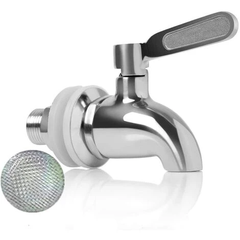 BETTERLIFE Remplacement De Robinet De Distributeur De Boissons,Robinet De Tonneau Du Vin Et De La Bière Ou De Boisson En Acier Inoxydable, Inusable,16mm Robinet De Rechange Pour Distributeur 3 BETTERLIFE Remplacement De Robinet De Distributeur De Boissons,Robinet De Tonneau Du Vin Et De La Bière Ou De Boisson En Acier Inoxydable, Inusable,16mm Robinet De Rechange Pour Distributeur