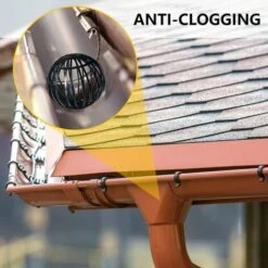 GUAZHUNIFR Filtres à Gouttière, 4 Pièces , Protege Gouttiere, Fabriqué En Plastique, Durable, Antirouille, Drainage Lisse, Adapté Pour Gouttière, Drainage De Toit (noir, 5,7 X 4,9 X 1,7 Pouce) 8 GUAZHUNIFR Filtres à Gouttière, 4 Pièces , Protege Gouttiere, Fabriqué En Plastique, Durable, Antirouille, Drainage Lisse, Adapté Pour Gouttière, Drainage De Toit (noir, 5,7 X 4,9 X 1,7 Pouce) -Promos Recuperation Magasin 41869153 3