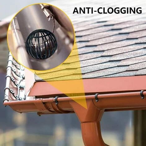 GUAZHUNIFR Filtres à Gouttière, 4 Pièces , Protege Gouttiere, Fabriqué En Plastique, Durable, Antirouille, Drainage Lisse, Adapté Pour Gouttière, Drainage De Toit (noir, 5,7 X 4,9 X 1,7 Pouce) 5 GUAZHUNIFR Filtres à Gouttière, 4 Pièces , Protege Gouttiere, Fabriqué En Plastique, Durable, Antirouille, Drainage Lisse, Adapté Pour Gouttière, Drainage De Toit (noir, 5,7 X 4,9 X 1,7 Pouce) – Image 3