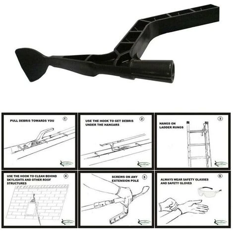 GUAZHUNIFR Outil De Nettoyage Ingénieux Pour Gouttière - Outil De Nettoyage Pour La Maison Et L'extérieur - Outil De Nettoyage De Gouttière - Outil De Nettoyage Pour Gouttière 7 GUAZHUNIFR Outil De Nettoyage Ingénieux Pour Gouttière - Outil De Nettoyage Pour La Maison Et L'extérieur - Outil De Nettoyage De Gouttière - Outil De Nettoyage Pour Gouttière – Image 5
