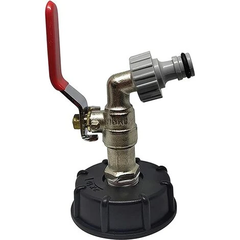 ALMI Robinet Cuve 1000L,Robinet Pour IBC Robinet Recuperateur Eau De Pluie Adaptateur De Cuve Robinet,Adaptateur De Réservoir De Vidange,Robinet En Laiton Fabriqué En PP Filetage Gros 60 Mm (Red 1/2") 5 ALMI Robinet Cuve 1000L,Robinet Pour IBC Robinet Recuperateur Eau De Pluie Adaptateur De Cuve Robinet,Adaptateur De Réservoir De Vidange,Robinet En Laiton Fabriqué En PP Filetage Gros 60 Mm (Red 1/2") – Image 3