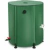 TODECO Récupérateur Eau De Pluie Pliable 225L, Collecteur Tonneau Eau De Pluie Gouttiere, Recuperateur Eau Avec Robinet, Filtre, Soupape De Décharge, 6X Tiges De Support, Couvercle, Cuve Eau Jardin - Vert -Promos Recuperation Magasin 44748064 1