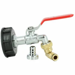 MULTICUVES Raccord Cuve S60X6 - Robinet Laiton Chromé 15 Mm + Nez Articulé