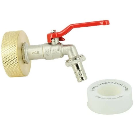 MULTICUVES Raccord Cuve Eau S60X6 Laiton - Robinet ECO Laiton 15 Mm 3 MULTICUVES Raccord Cuve Eau S60X6 Laiton - Robinet ECO Laiton 15 Mm