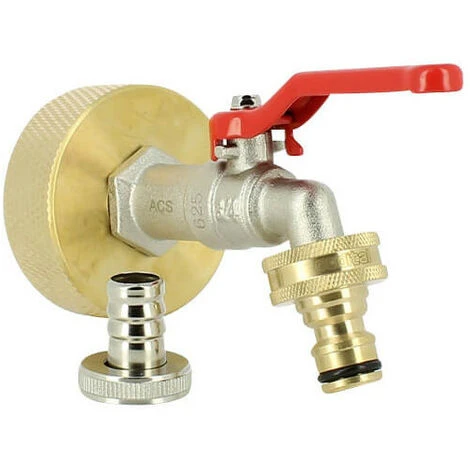 MULTICUVES Raccord S60X6 Laiton - Robinet ECO Laiton 15 Mm + Nez 20x27 4 MULTICUVES Raccord S60X6 Laiton - Robinet ECO Laiton 15 Mm + Nez 20x27 – Image 2