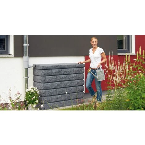 GRAF® Graf Cuve Décorative MUR ROCKY - 400L - Gris Granite 4 GRAF® Graf Cuve Décorative MUR ROCKY - 400L - Gris Granite – Image 2