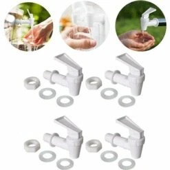 Robinet De Refroidisseur D'eau, Robinet De Remplacement Des Distributeurs De Boissons, Robinet D'eau En Plastique,Irisfr,4Pcs -Promos Recuperation Magasin 50942695 4