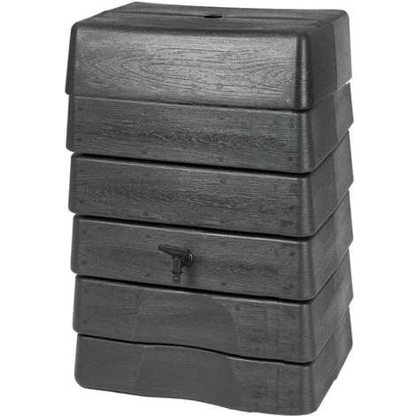 Topdeal Baril D'eau De Pluie 168 L Anthracite FF428532_FR 3 Topdeal Baril D'eau De Pluie 168 L Anthracite FF428532_FR