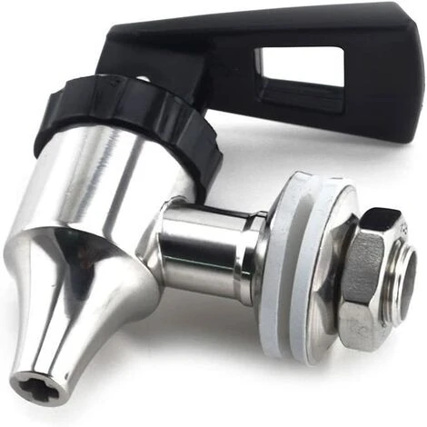 Distributeur De Boissons Robinet En Acier Inoxydable 304 Tonneau De Vin Spigot Remplacement Vin Biere Jus Robinet 16mm, Silver, Taille Unique,Fontainebleau 4 Distributeur De Boissons Robinet En Acier Inoxydable 304 Tonneau De Vin Spigot Remplacement Vin Biere Jus Robinet 16mm, Silver, Taille Unique,Fontainebleau – Image 2