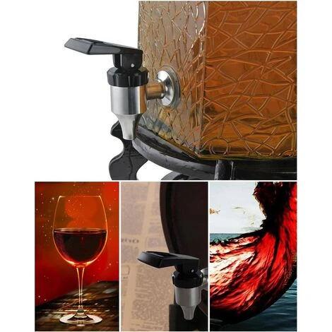 Distributeur De Boissons Robinet En Acier Inoxydable 304 Tonneau De Vin Spigot Remplacement Vin Biere Jus Robinet 16mm, Silver, Taille Unique,Fontainebleau 7 Distributeur De Boissons Robinet En Acier Inoxydable 304 Tonneau De Vin Spigot Remplacement Vin Biere Jus Robinet 16mm, Silver, Taille Unique,Fontainebleau – Image 5