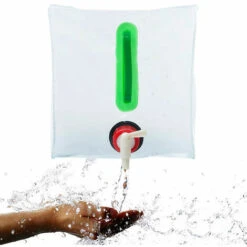 Bidon D'eau Réservoir D'eau Portable Pliable PVC Grande Capacité Pour Camping D'escalade Extérieur Hurricane Flood Tremblement De Terre Les Urgences - 20L，Fontainebleau -Promos Recuperation Magasin 52531073 3