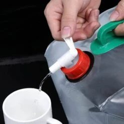 Bidon D'eau Réservoir D'eau Portable Pliable PVC Grande Capacité Pour Camping D'escalade Extérieur Hurricane Flood Tremblement De Terre Les Urgences - 20L，Fontainebleau -Promos Recuperation Magasin 52531073 4