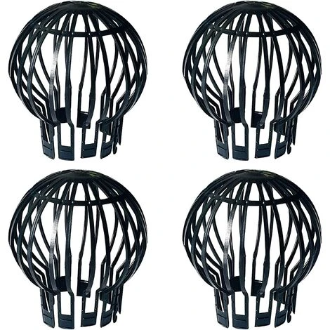 QERSTA Filtres à Gouttière, 4 Pièces Crapaudine, Protege Gouttiere, Fabriqué En Plastique, Durable, Antirouille, Drainage Lisse, Adapté Pour Gouttière, Drainage De Toit (noir, 5,7 X 4,9 X 1,7cm) 3 QERSTA Filtres à Gouttière, 4 Pièces Crapaudine, Protege Gouttiere, Fabriqué En Plastique, Durable, Antirouille, Drainage Lisse, Adapté Pour Gouttière, Drainage De Toit (noir, 5,7 X 4,9 X 1,7cm)