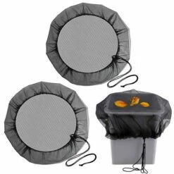 Couverture De Barils De Pluie De Filets Couverture De La Collection D'eau De Maille Couverture, Protecteur D'outil De Récolte De Pluie Réservoir Pour Jardin Extérieur 2pcs，Starlight