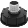 ECHOO 1000L IBC Adaptateur De Réservoir Tote Tank Drain Adaptateur En Acier Inoxydable Pour Robinetterie De Rechange 3/4 "outer Wire -Promos Recuperation Magasin 54293188 1