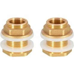 LITZEE 2 Pièces Dn20 3/4 Laiton Réservoir D'eau Tuyau D'eau Raccord Adaptateur Robinet Douille De Seau à Pluie Douille De Réservoir En Laiton Pour Robinet Seau De Pluie Réservoir D'eau -Promos Recuperation Magasin 54682572 5