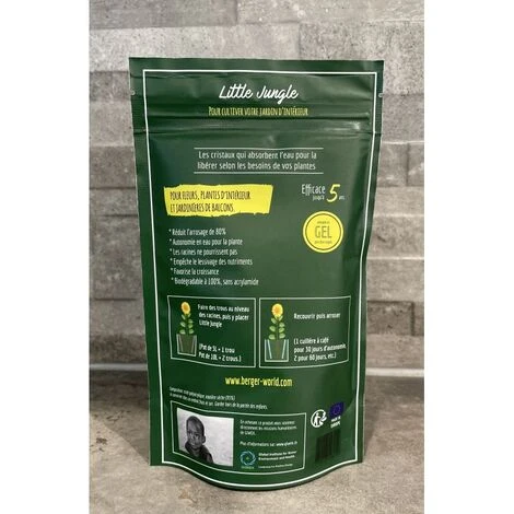 BERGER-WORLD Little Jungle 120g Réservoir D'Eau Solide Pour Plantes D'intérieur - LAUREAT PRIX JDC 2022 6 BERGER-WORLD Little Jungle 120g Réservoir D'Eau Solide Pour Plantes D'intérieur - LAUREAT PRIX JDC 2022 – Image 4