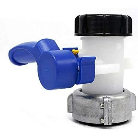 TINOR Vanne Papillon De Rechange Pour Cuve IBC Jusqu’à 1000 L Ou Réservoir De Chasse D'eau, Avec Adaptateur Pour Bride DN40 (62 mm, Aluminium) 3 TINOR Vanne Papillon De Rechange Pour Cuve IBC Jusqu’à 1000 L Ou Réservoir De Chasse D'eau, Avec Adaptateur Pour Bride DN40 (62 mm, Aluminium)