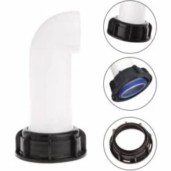 Connecteur De Cuve 1000L De Jardin 2 '' Prolonger Le Drainage Valve Accessories, Robinet De Tuyau, Dedicated Drainage TubeSuitable For IBC Réservoir D'eau De Jardin, 1 Pcs，Fontainebleau -Promos Recuperation Magasin 55792289 4