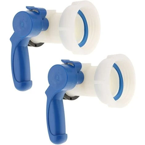 MONLY Vanne Papillon En PP Avec Adaptateur D'écrou De 62 Mm Pour Une Installation Facile Pour Les Réservoirs IBC De 1000 Litres (2 Pièces) 3 MONLY Vanne Papillon En PP Avec Adaptateur D'écrou De 62 Mm Pour Une Installation Facile Pour Les Réservoirs IBC De 1000 Litres (2 Pièces)
