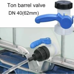 FR-LIFE Ruolin Adaptateur De Réservoir D'eau IBC,BR-Vie Robinet Cuve IBC Adaptateur Universel DN40 62 Mm Pour Robinet De Vidange, Citerne De Pluie, Bidon -Promos Recuperation Magasin 56487719 5