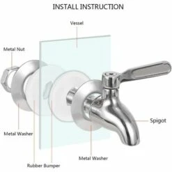 BARES Remplacement De Robinet De Distributeur De Boissons,Robinet De Tonneau Du Vin Et De La Bière Ou De Boisson En Acier Inoxydable, Inusable,16mm Robinet De Rechange Pour Distributeur 11 BARES Remplacement De Robinet De Distributeur De Boissons,Robinet De Tonneau Du Vin Et De La Bière Ou De Boisson En Acier Inoxydable, Inusable,16mm Robinet De Rechange Pour Distributeur -Promos Recuperation Magasin 56837705 5