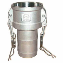 MULTITANKS Raccord Camlock Femelle - Embout Cannelé En Inox - Type C - Ø A: 1/2'' | Ø B: 13-15mm