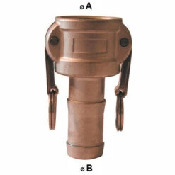 MULTITANKS Raccord Camlock Femelle - Embout Cannelé En Laiton - Type C - Ø A: 3/4'' | Ø B: 19-20mm -Promos Recuperation Magasin 5705338 2